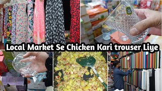 Local Market Se Chicken Kari Trouser liye/Bohat Mazedar Spring Roll Banaya/Humayal Vlogs