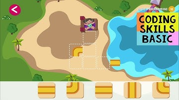 Coding Skills Level 1 Basic Programming Games - Puzzle Game for Learning Block Coding