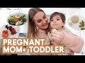 WHAT WE EAT IN A DAY | Pregnant Mom &amp; Toddler Meal Ideas
