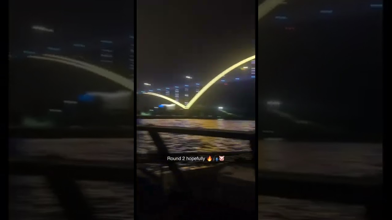 Beautiful view of the Milwaukee river at night‼️