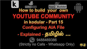 Kodular tutorial in tamil - How to build your own community - Free AIA File