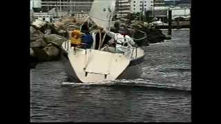 Crash Test mit Dehler Yacht vor Damp 2000