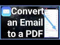 How To Convert Email To PDF On iPhone