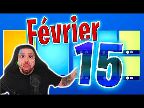 BOUTIQUE FORTNITE D’AUJOURD’HUI (15 Février 2026) 💙🥳 (Boutique du jour)