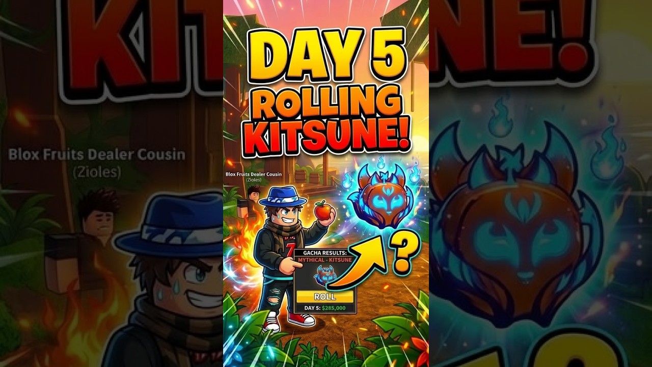 Day 5 of rolling Until I get Kitsune #bloxfruits #goviral