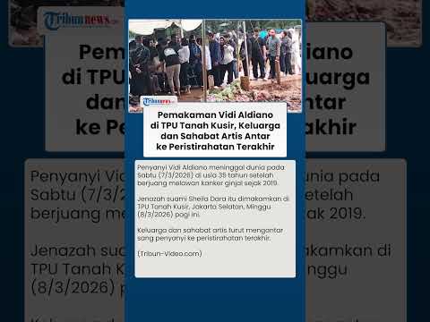 Pemakaman Jenazah Vidi Aldiano di TPU Tanah Kusir, Sheila Dara Tampak Tegar