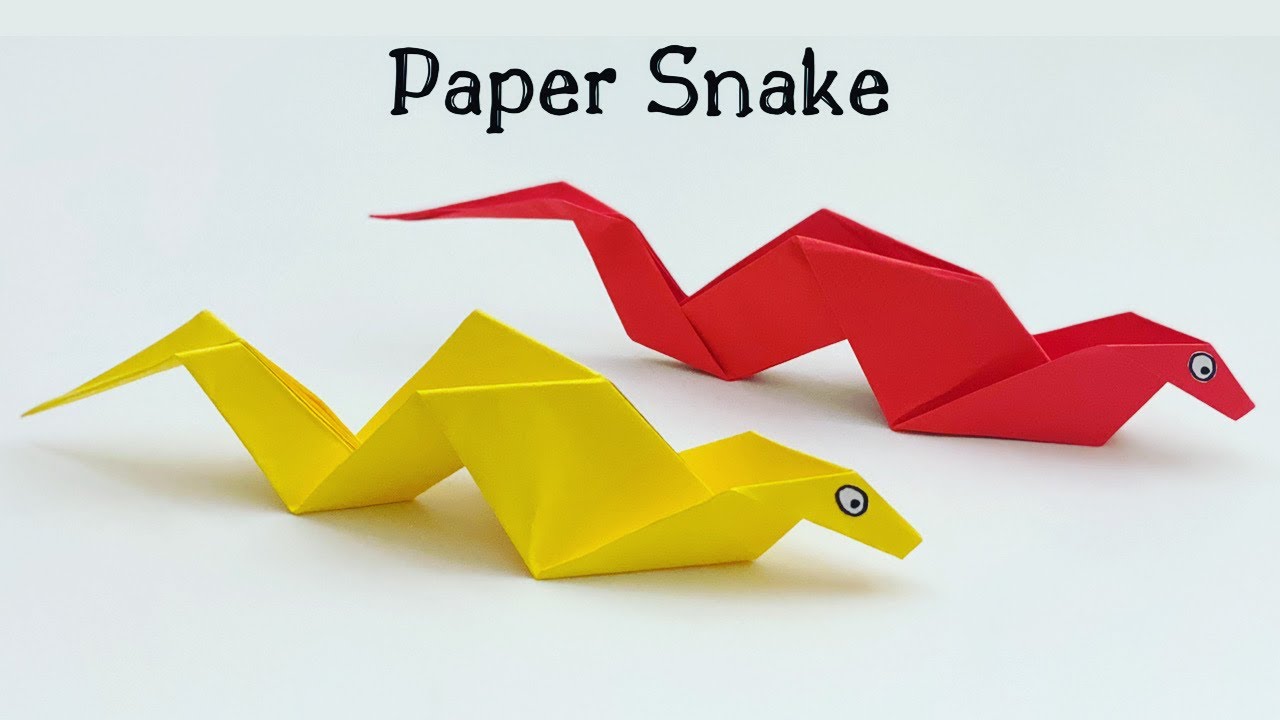 Easy Paper Twirl Snake Craft - Our Kid Things