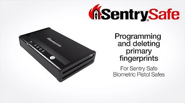 Sentry®Safe Pistol Safe - How to Program a Primary Fingerprint
