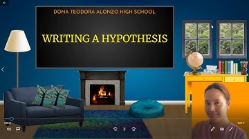 LESSON 3: WRITING HYPOTHESIS