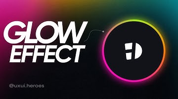 Glowing effect | Figma tutorial | Figma animation
