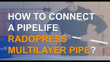 How to connect the Pipelife Radopress multilayer pipe?