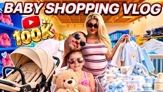 BABY SHOPPING VLOG! 🍼   We Hit 100K Subs 😱 | Life in Dubai Vlog
