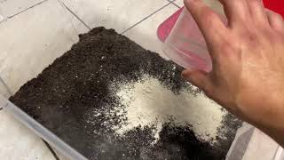 How I prep my dirt for aquarium substrate miracle gro organic soil part 1