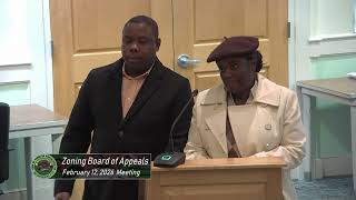 Zoning Board of Appeals; February 12, 2026