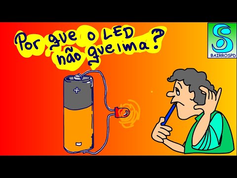 Vídeo: Um LED pode ser conectado diretamente a uma bateria de 9 V?