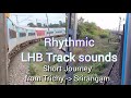Train journey sound  lhb high and slow speed sounds  southernrailways  srimukundhan