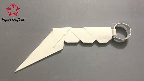 DIY- 4K Instructions on how to make karambit from A4 paper.
