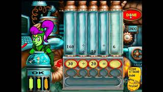 Mega Math Blaster game 28 Fractions etc level 4