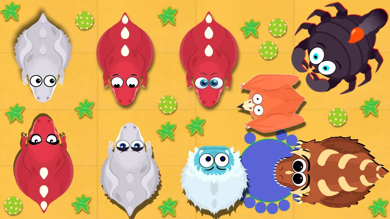 SOLO OP T-REX TO GIANT SCORPION GAME PLAY IN MOPE.IO - YouTube