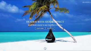 Divi Fullwidth Header Section With Shade Effect On Scroll