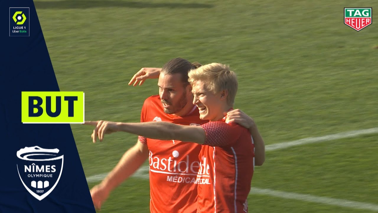 But Birger MELING (14' - NÎMES OLYMPIQUE) NÎMES OLYMPIQUE - FC GIRONDINS DE BORDEAUX (2-0) 20/21
