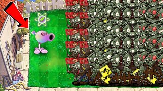 1 Hypno Peashooter vs 99999 Gargantuar Zombies vs Zomboss PvZ - Plants vs Zombies