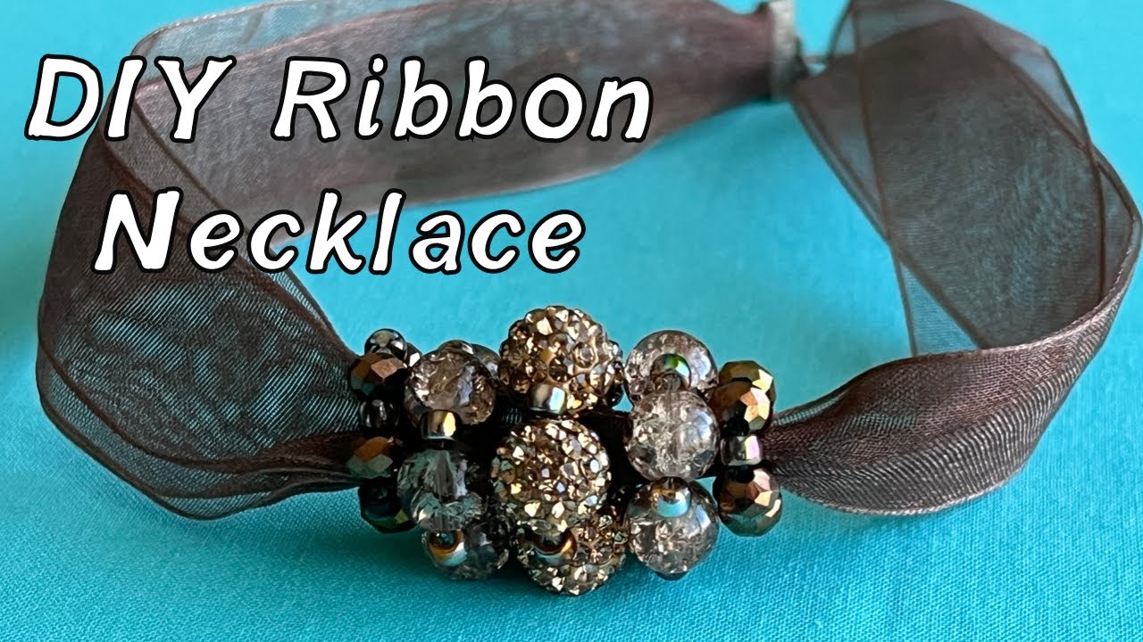 Ribbon Tie Necklace · How To Make A Ribbon Necklace · Jewelry