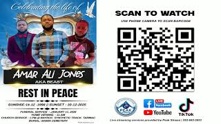 Funeral Service of the late Amar Ali Jones