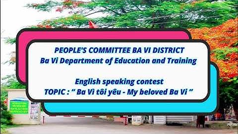 Cuộc thi hùng biện tiếng anh 2023