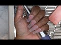 Watch Me Do My Nails | Acrylic Nails FullSet | Clear Acrylic Nails