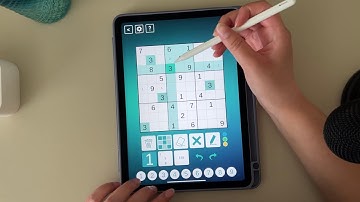 ASMR iPad Solving Sudoku Puzzles (soft spoken)