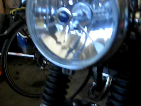 Custom Cafe Racer Halogen Vs Led Headlight Custom Cafe Racer Halogen Vs Led Headlight