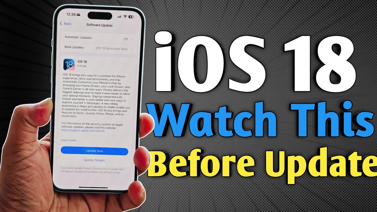 iOS 18 Releasing Today - Watch This Before Update - YouTube
