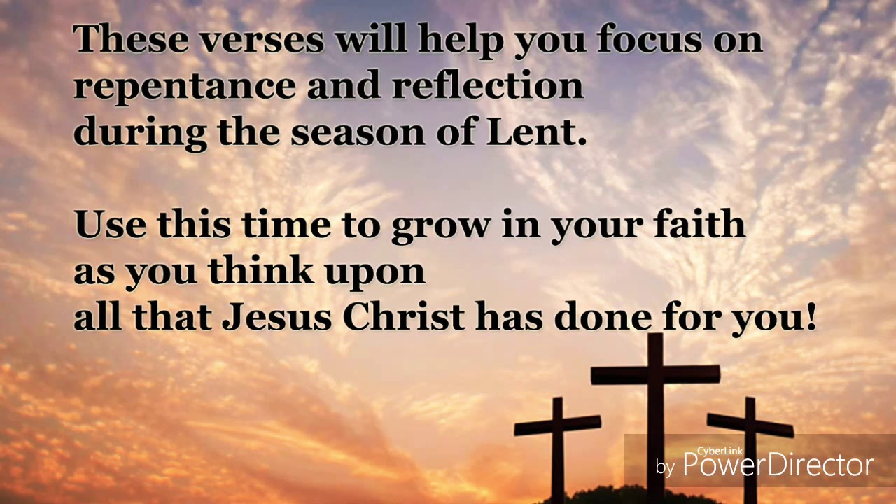 Lent Quotes From The Bible Bible Verses About Lent - Youtube