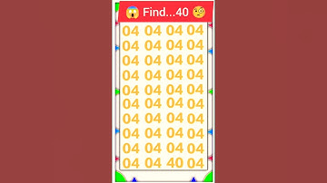 Find the odd number out 40🥰😱🫣🧐🤩#trendingshorts 🤩🥳🤪🤔🤫#viralvideo 🤫🫢🤭🥱🤗#youtubeshorts 🧐😱🥸😎🤓#mathtest 🤪