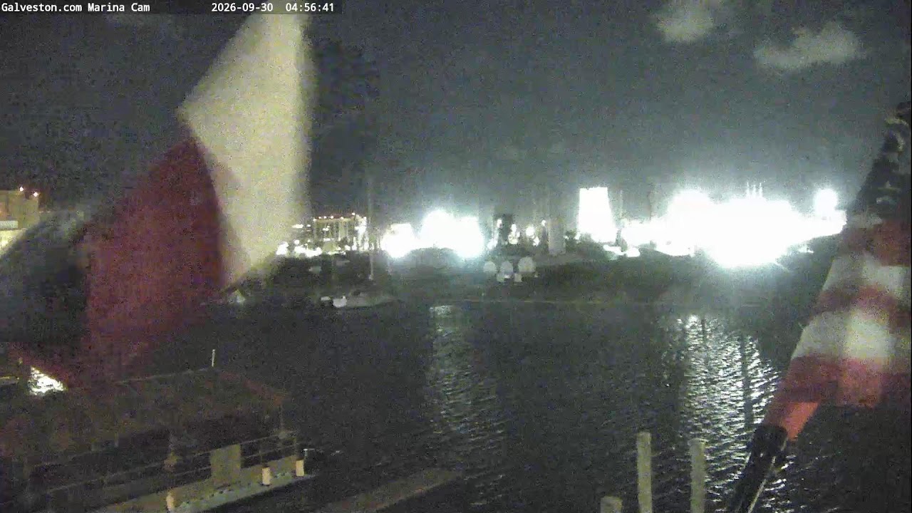 MARINA CAM: Live from the Galveston Yacht Basin and Cruise Terminal 10