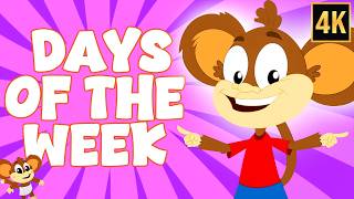learn days week song fun easy learning cartoon kids