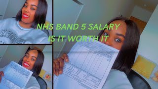 MY FIRST UK🇬🇧🇬🇧SALARY/ZAMBIAN NURSE:HOW MUCH ARE BAND 5 NHS NURSES PAID/IS IT ENOUGH 🤔🤔🤔