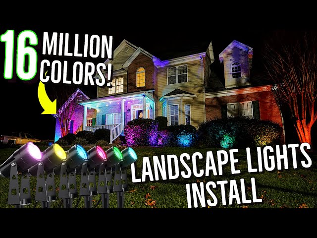 Govee Outdoor Spot Lights, Christmas Decoration, IP65 Waterproof Uplight  Landscape Spotlights, WiFi Low Voltage Landscape Lights Work with Alexa,  RGBIC Color Changing Exterior Pathway Lights, 2 Pack 