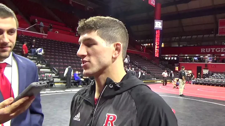 Rutgers Scarlet Knights Wrestling - Anthony Ashnault talks three pins in quad meet