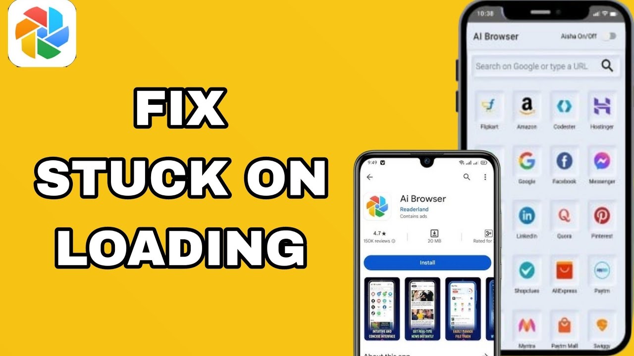How To Fix And Solve Stuck On Loading On Ai Browser App | Final ...