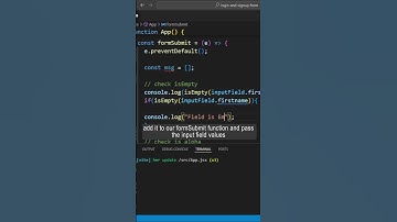 Check if input field is Empty or Not | Form Validation #coding