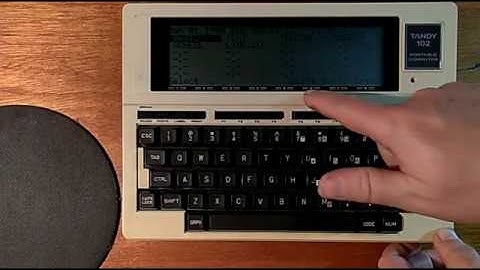 Vintage 1985 Radio Shack TRS-80 Model 102 Working!!