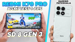 Redmi K70 Pro PUBG Test with FPS Meter🔥Heating, Gyro & Battery Drain🔥SD 8 GEN 3