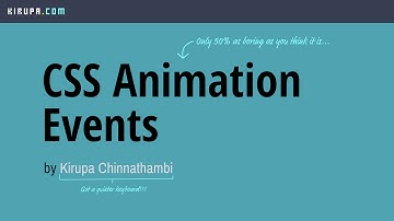 CSS Animation Events