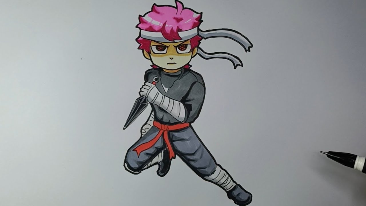 Hiha Ninja Cách Vẽ Phiên Bản Đầy Đủ HERO ART - YouTube