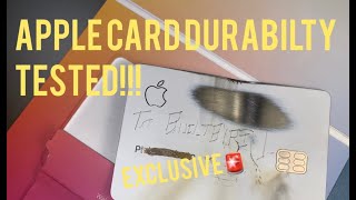 Apple Card Durability Testing- Bend, Fire, Drill, Scratch, Drop in 5 Minutes