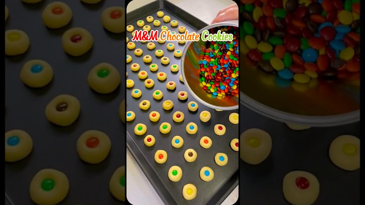 M&M CHOCOLATE COOKIES