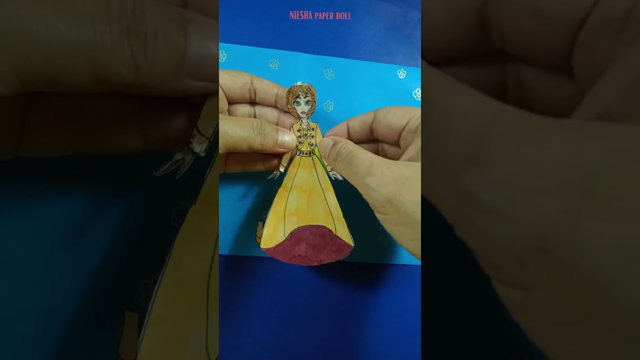 Paper dolls fashion | Princess Anna Frozen | Paper dolls DIY | Niesha paper doll