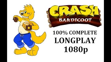 Crash Bandicoot - PS1 - Longplay - 100% Complete - No Commentary